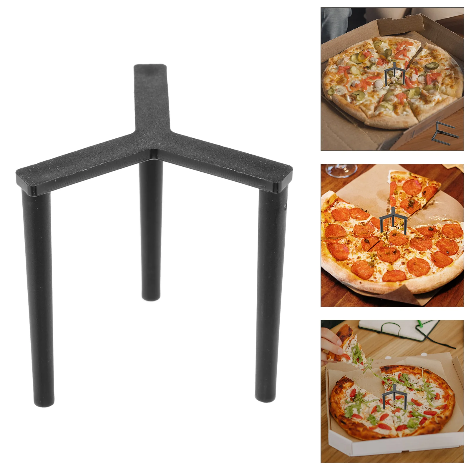 

Reusable Plastic Pizza Serving Stand Tripod Stack Pizza Protectors For Takeaway Tripod Pizza Stand Anti Fixed Pizza Stand