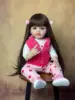 48/55 CM Full Silicone Body Reborn Baby Girl Doll Vinyl Classic Dress Up Birthday Gift Bath Toy 1