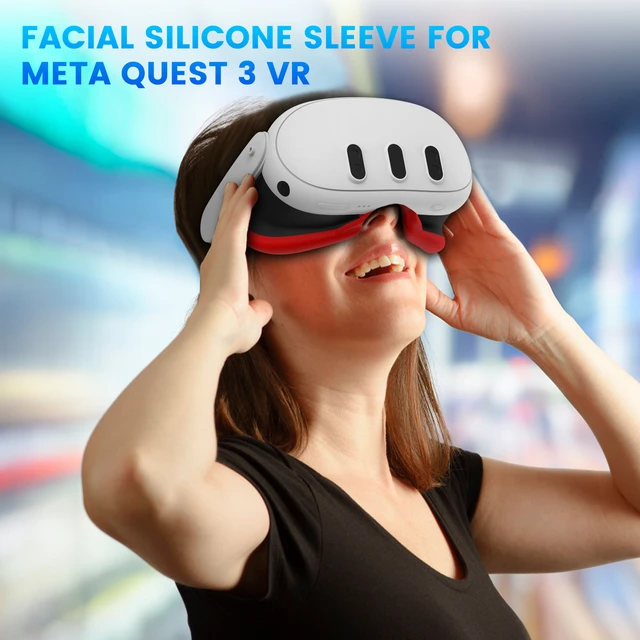 Funda Protectora De Silicona Vr Compatible Con Meta/oculus Quest 3,  Cubierta De Silicona Suave A Prueba De Polvo Accesorio Vr, Moda de Mujer