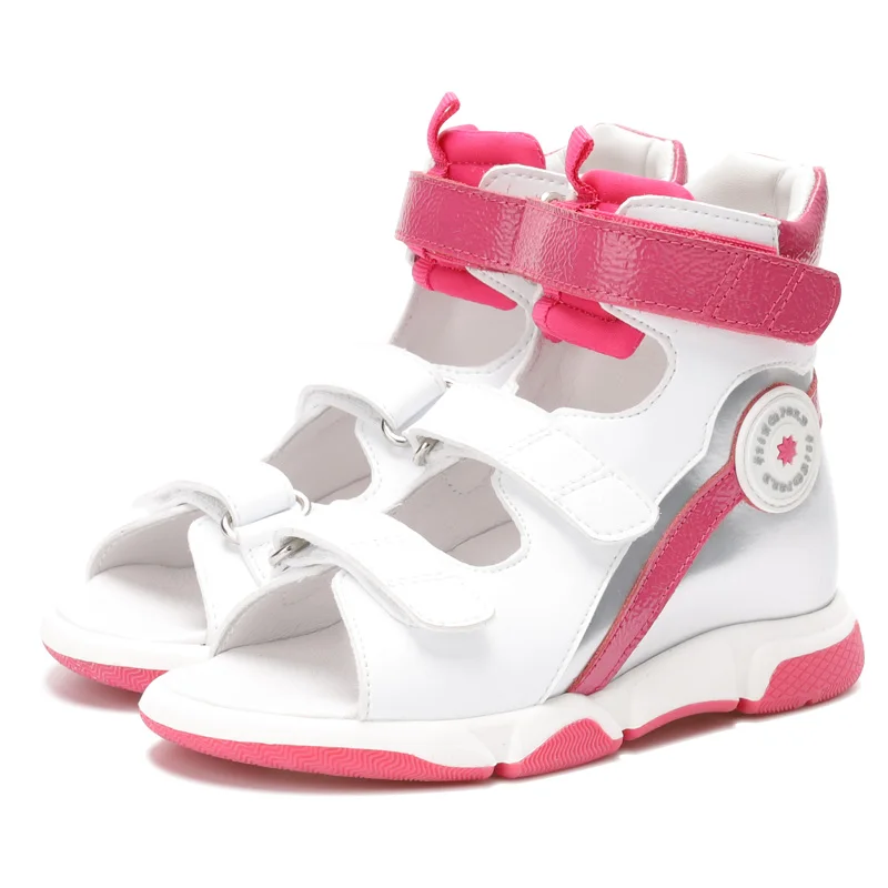 Sandales Enfants Orthopédiques Blanches Roses - Confort