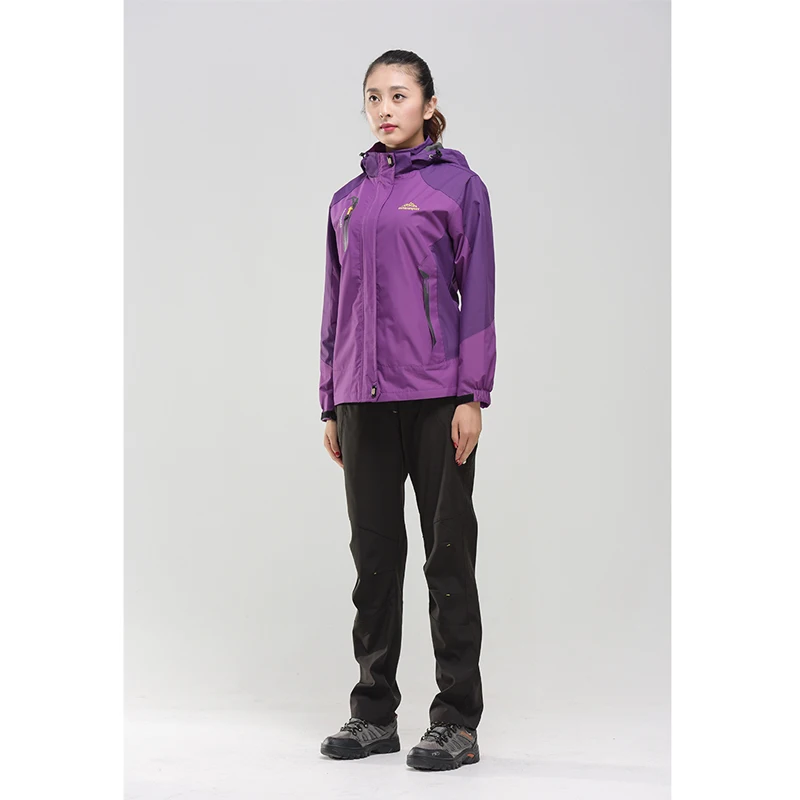 Women Jacket Pants Hiking Set Autumn Outdoor Suit 6