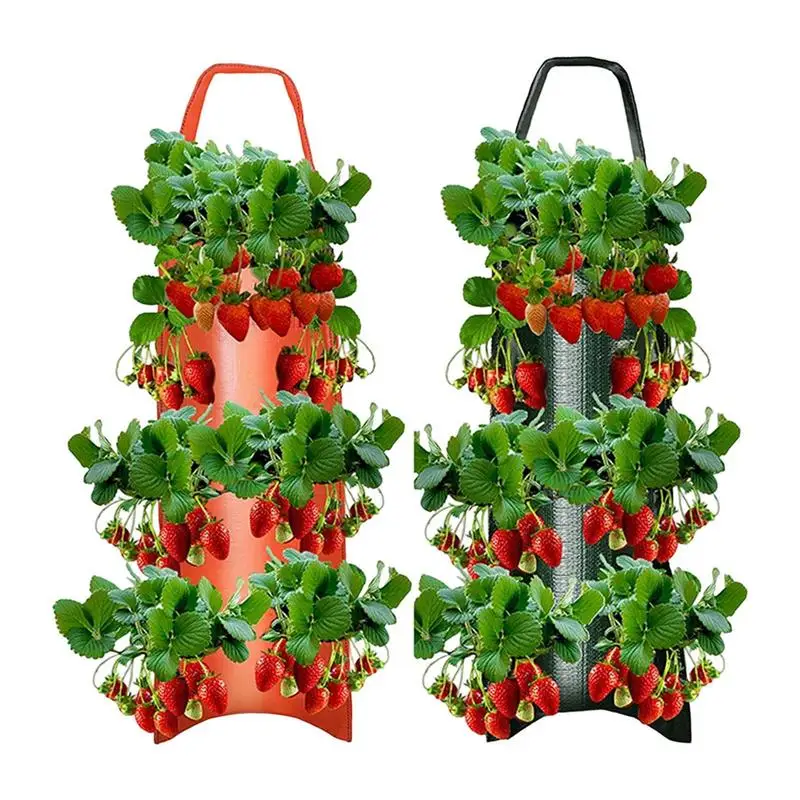 

Upside Down Tomato Planter Multi-Function Hanging Tomato Grow Bag Vertical Hang Garden Bag Strawberry Vegetable Plant Grow Bags