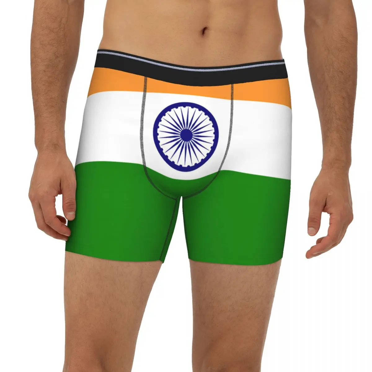 Flag Of India Authentic Version Underpants Breathbale Panties Male Underwear Print Shorts Boxer Briefs extended underwear