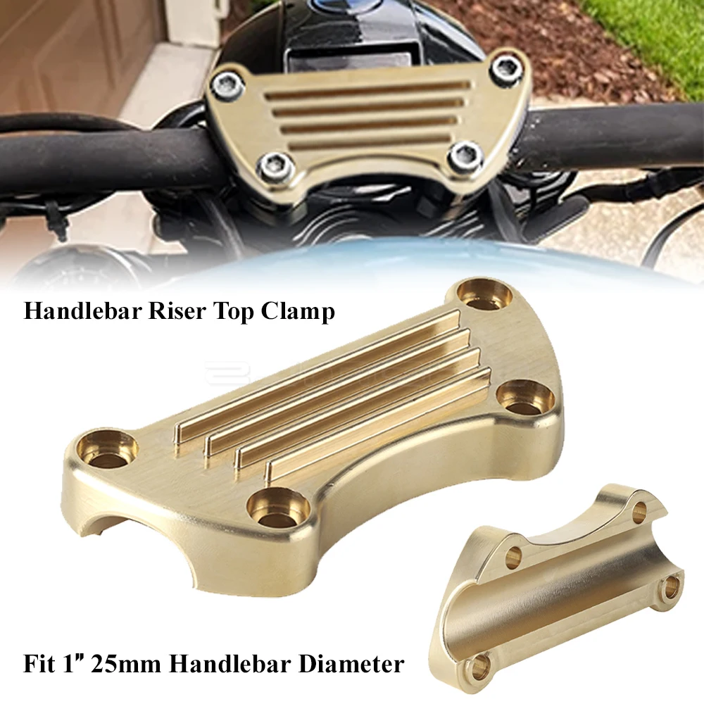 

Верхний зажим для Руля Мотоцикла 25 мм, верхний зажим, крышка для Harley Touring Road King Sportster 883 1200 Dyna Fat Bob Super Glide
