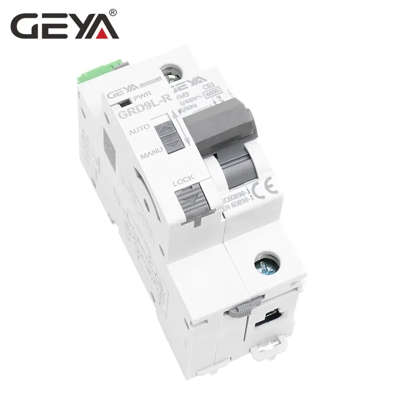 Recloser Automático do Trilho do Ruído de Geya com Mini Disjuntor Monofásico Grd9l-r Gym9 1p Mcb 6ka