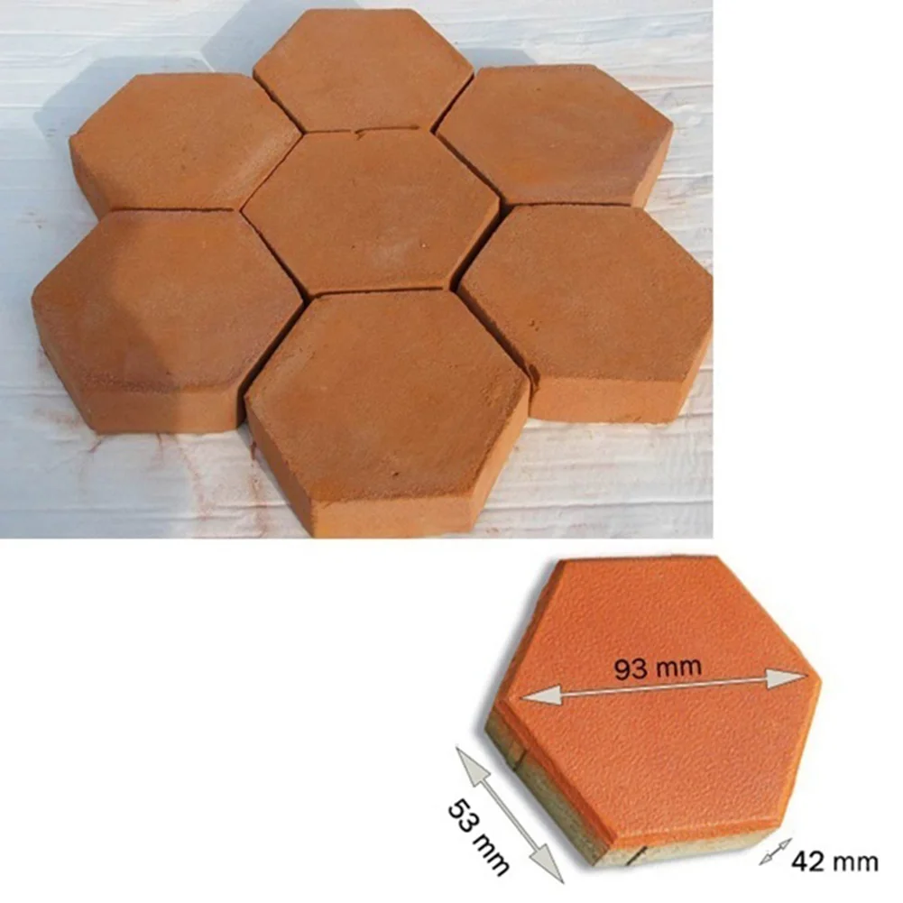 DIY Plastic Pavement Brick Concrete Stepping Stone Cement Mould Reusable DIY Manually Paving Road Mold Maker Road Pavement Paver concrete molds garden path molds