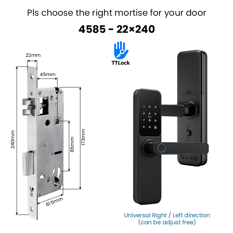 قفل إلكتروني رقمي للمنزل جديد بصمة قفل الباب الذكي...