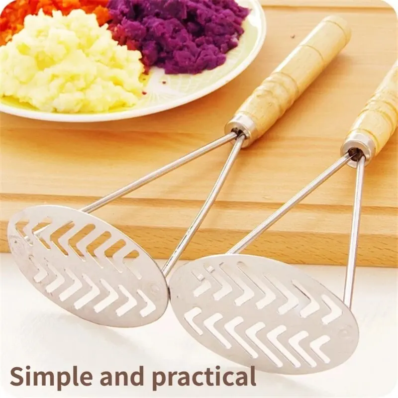 Potato Masher Stainless Steel Mashers Simple Home Kitchen Baking Supplies Baby Complementary Food Mash Small Tools