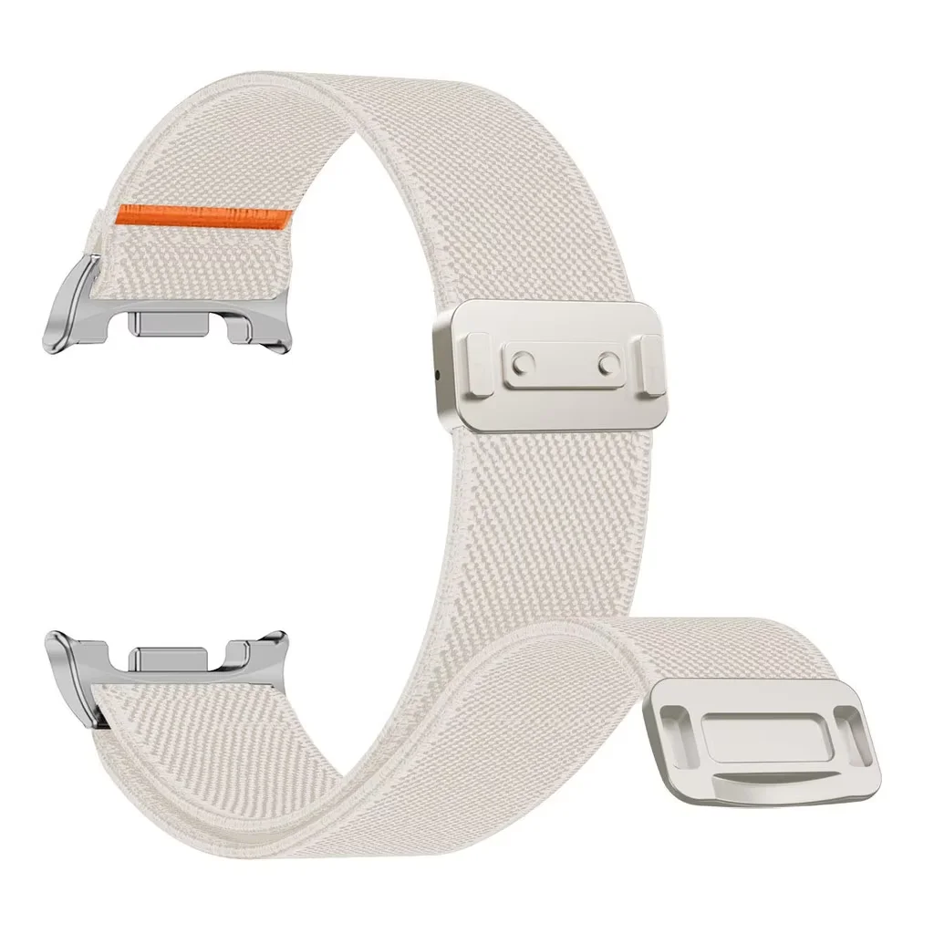 Nylon Elastic Loop Strap for Samsung Galaxy watch 8/8 classic 46mm 44mm 40mm No Gaps Magnetic Band For Samsung watch 8 Correa