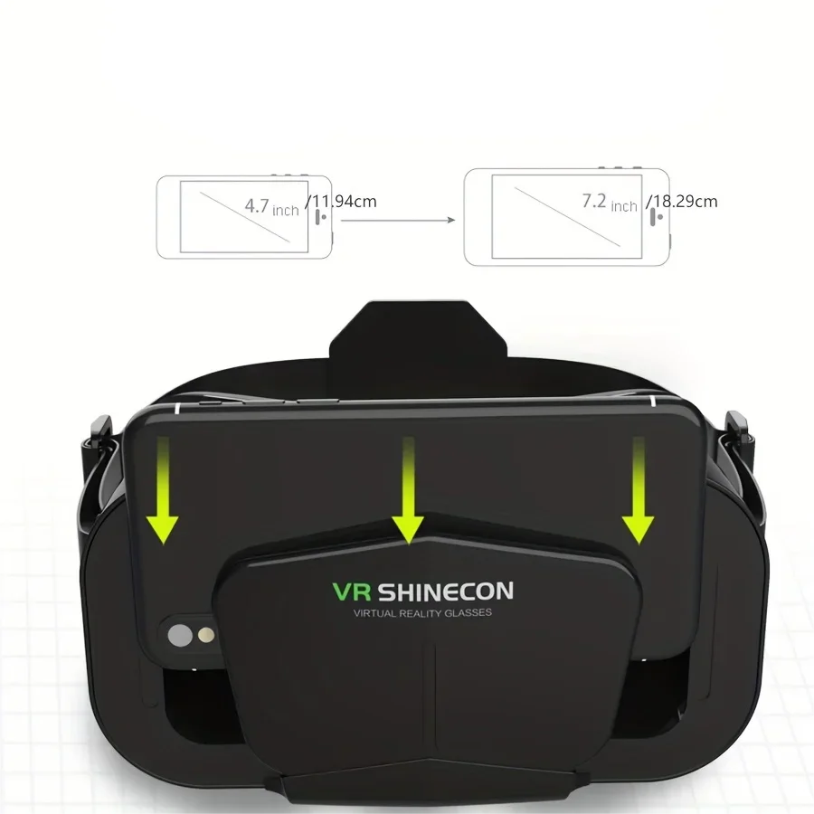 Adjustable VR Glasses Virtual Reality Headmounted Headset 3D Movie Game Accessory For Smartphones Phone: 3 - 5 Days Free Delivery Only UK