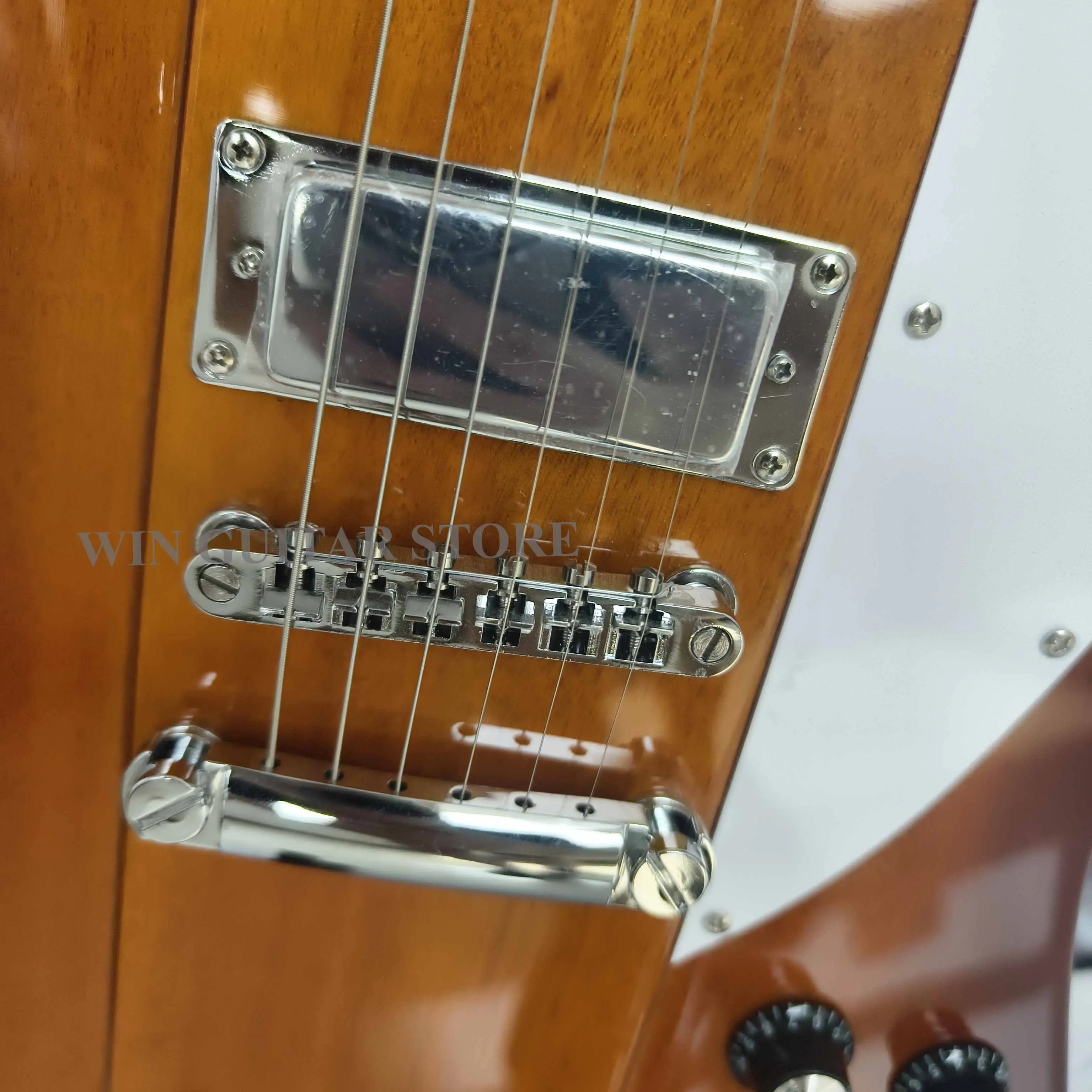 Sunburst Firebird Electric Guitar 5