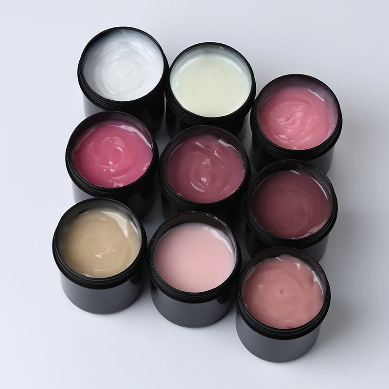 MSHARE 150ml Acrygel HEMA TPO-frei Nude Milky Pink Clear Poly Nagelgel Aufbau- und Verlängerungsgel Salonqualität Großpackung – Detail 3