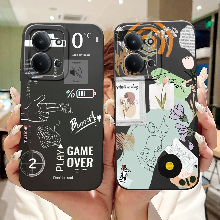 Stylish Art Painted Soft Silicone Phone Case