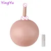 Adult Game Inflatable Sex Sofa Yoga Ball with Dildo Sex Furniture Vibrating Massager Long Penis for Women Masturbation Toy 18+ 1