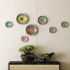 Ceramic Decorative Hanging Plate Wall Decoration Bohemian Moroccan Auspicious Festive Hanging Plate Wall Haning Plate ZD949 3