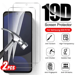 Protezione per schermo in vetro temperato 9H Premium 2-Pack per Samsung Galaxy S24 FE - Film HD anti-graffio
