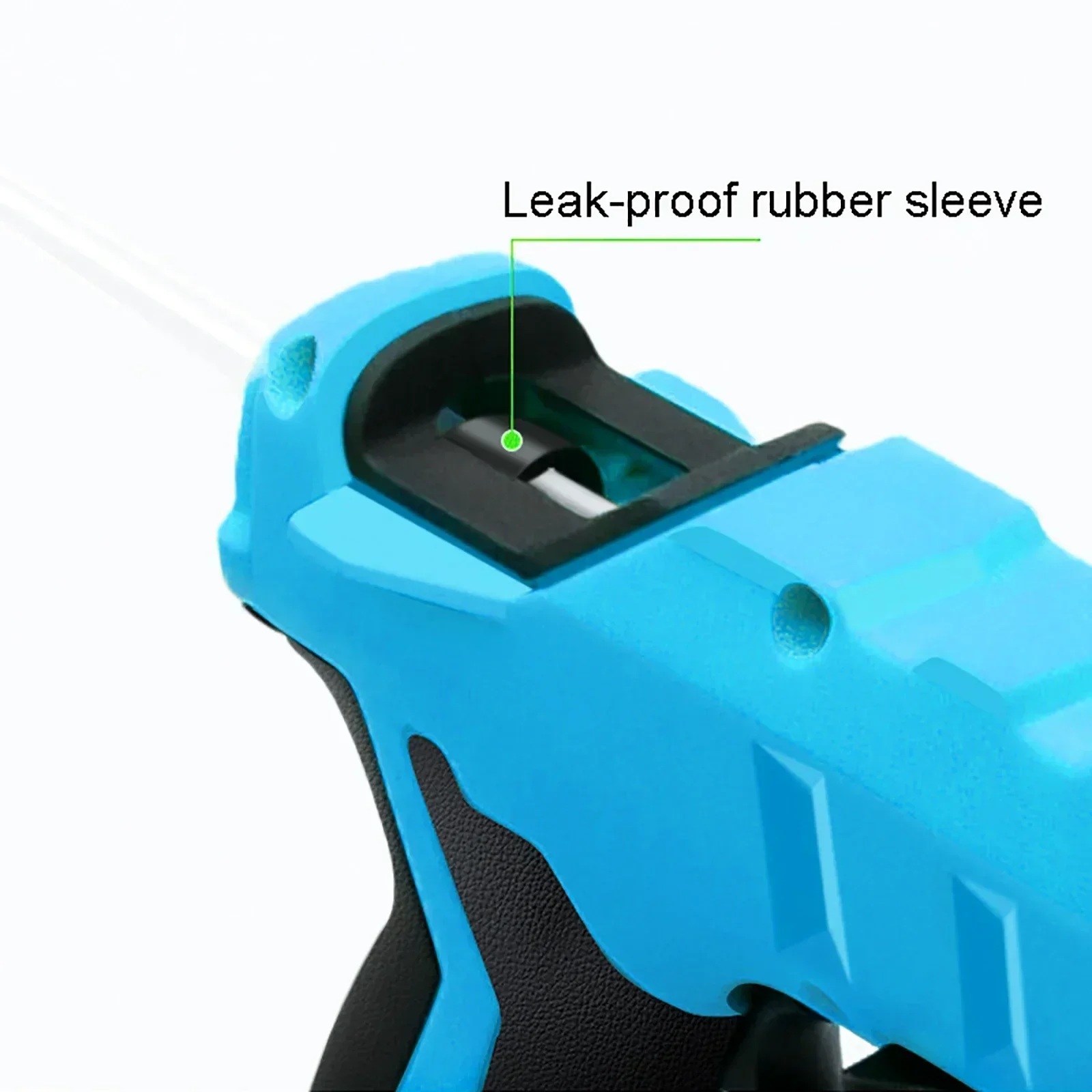 Cordless Hot Melt Gun Kit with 30Pcs for 7mm Glue Glue Sticks for Dewalt Li-ion Makita 18V Battery Electric Repair Power Tool
