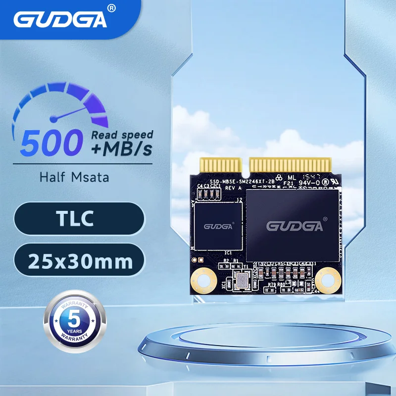Gudga Ssd Msata Half Size Ssd 1 Tb128Gb 256Gb 512Gb Hdd Sataiii Per Computer Portatile Desktop Disco Rigido Msata Ssd Half Size