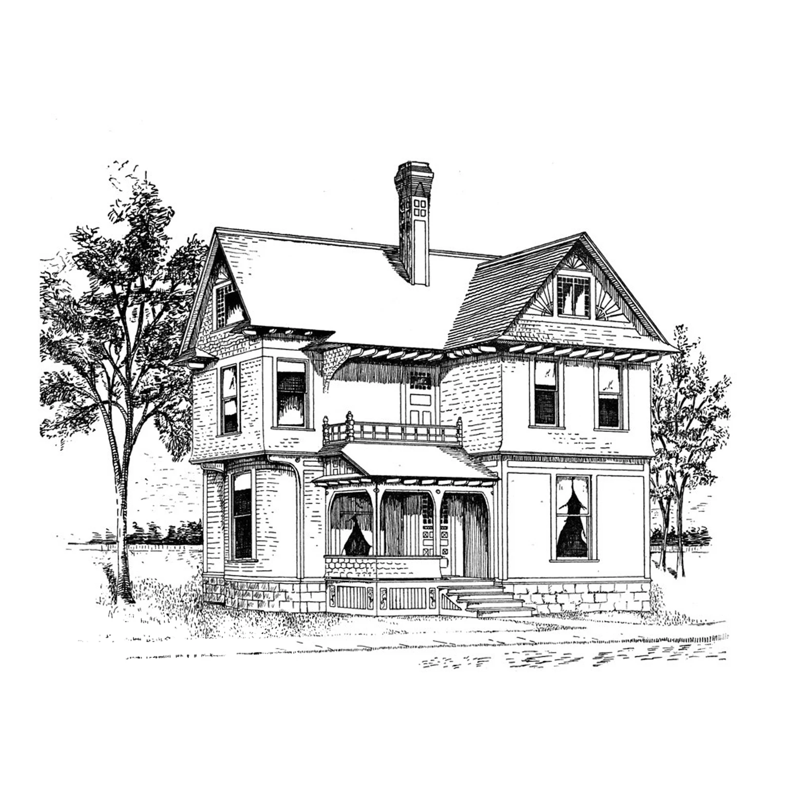

House By The Tree Clear Stamps Scrapbooking Crafts Decorate Photo Album Embossing Cards Making Clear Stamps New