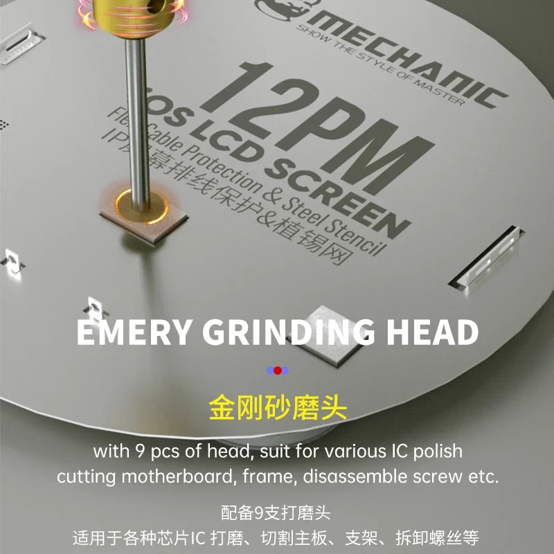 Mini Electric Polishing Pen MECHANIC IRX6 Machine Mini Electric Polishing Pen Motor High-speed and Stabilize Operation strong Power High Concentricity