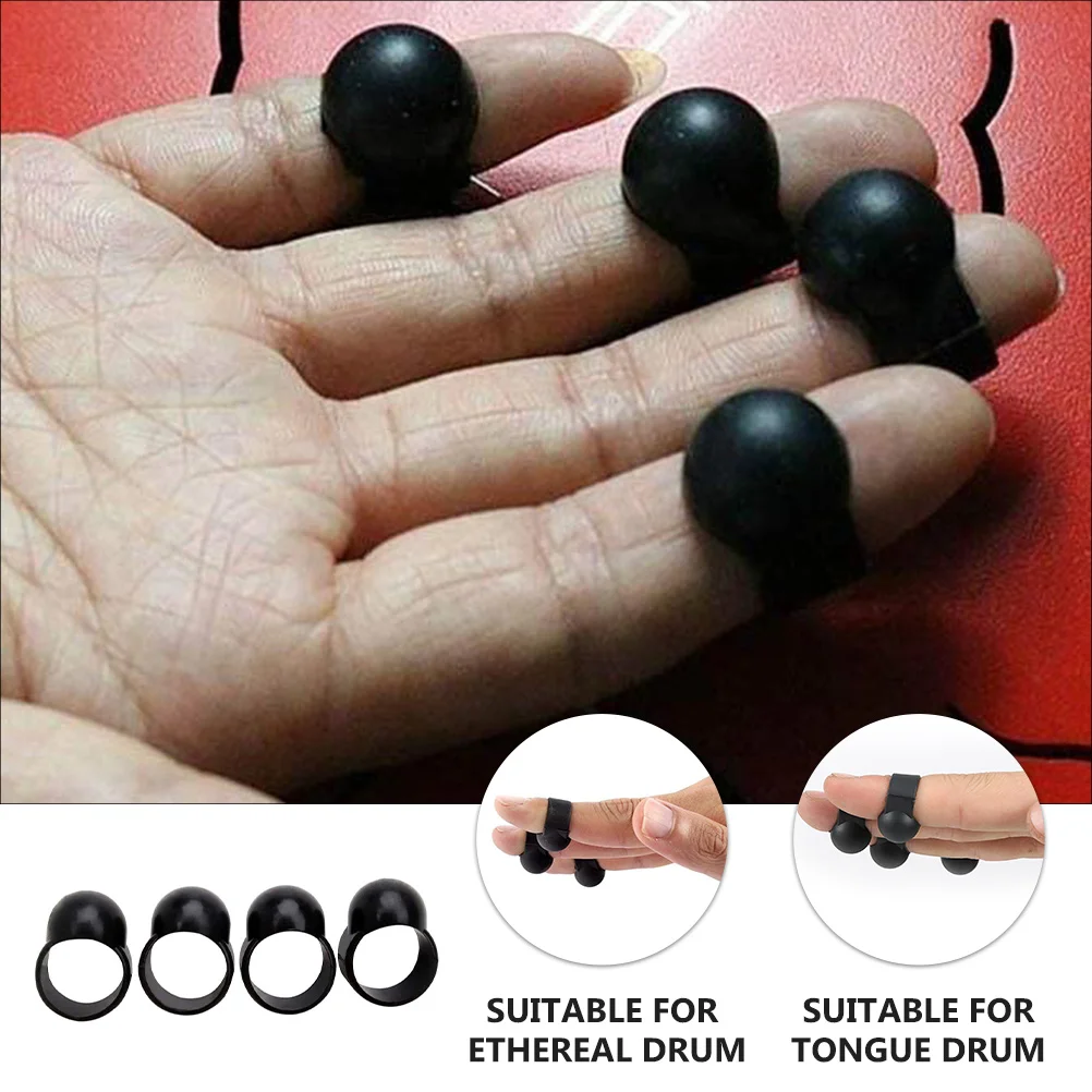 8 Pcs Ethereal Drum Finger Cots Pick for Beginner Percussion Instrument Accessories Plastic Picks Tongue musical percussion instruments