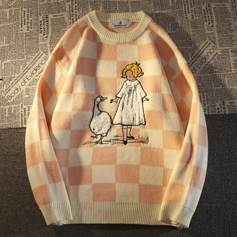 Harajuku Girl Print Sweater - Image 4