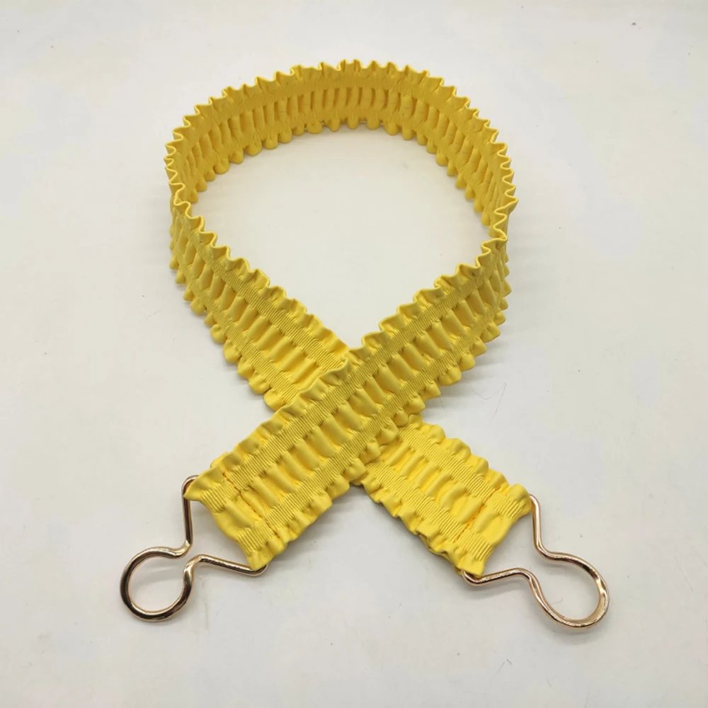 

Coat Dress Trend Women Belt Double Buckle Decoration Slimming Belt Multicolor Fashion Casual Elastic Elastic SCB0321