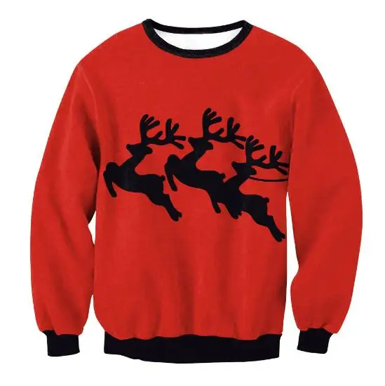 thumbnail image 1 of Suéteres navideños feos, jerséis verdes, sudaderas con estampado divertido en 3D para fiestas navideñas, sudaderas para fiestas, cumpleaños, Navidad 2025, 1 of 5