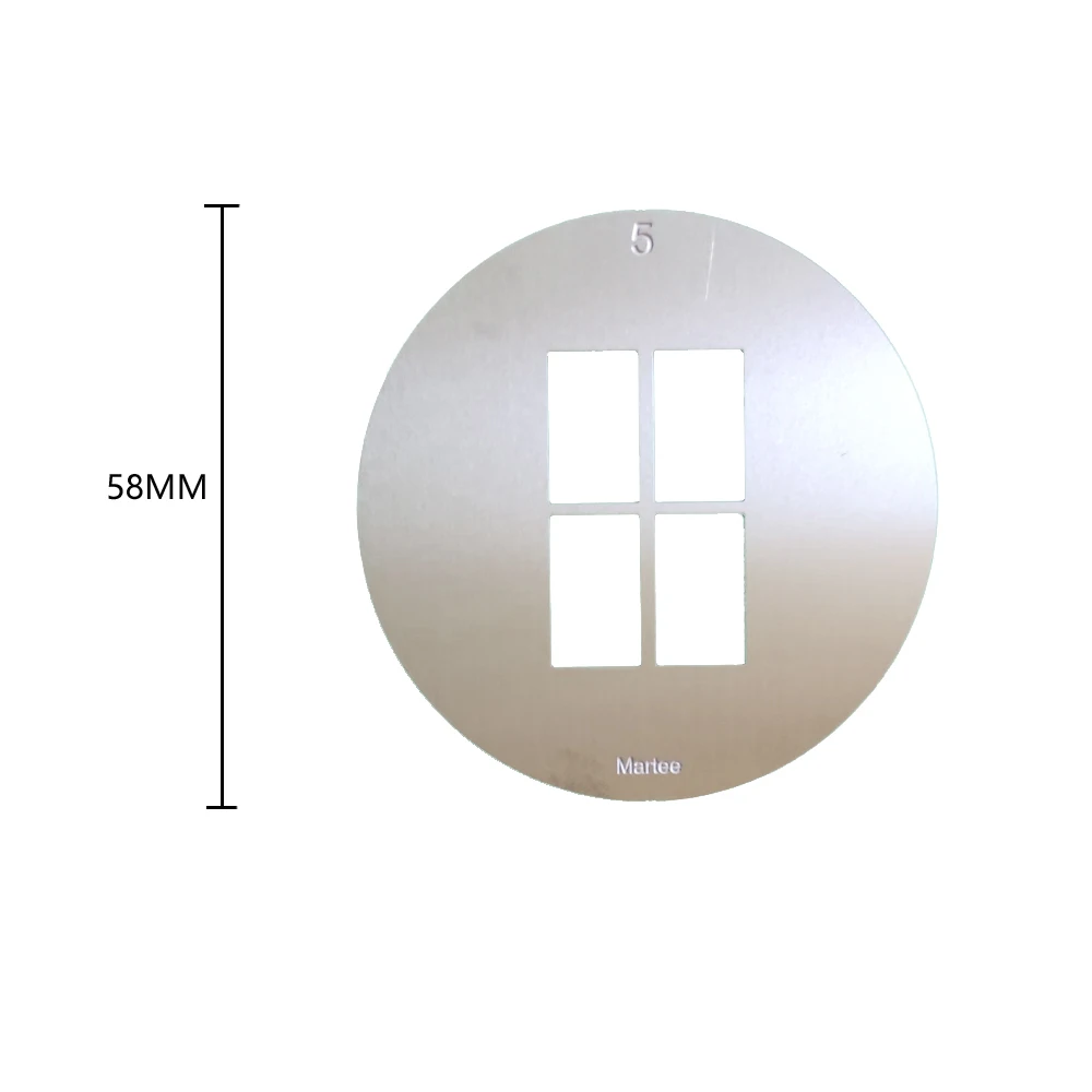 Cartões de Feixe Padrão Ponto Óptico Gobos Gráficos Snoot Slider Cônicos Fundo Faça Você Mesmo Universal Efeito de Luz Novo Estilo 58 mm - Image 6