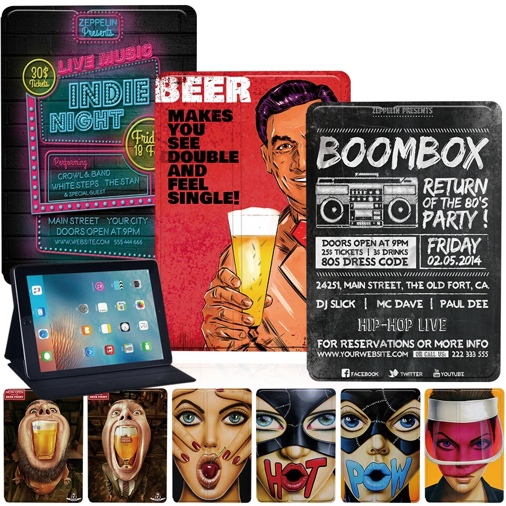 Custodia Per Tablet In Pelle Per Air 5 10.9 Per Apple Ipad Air 3 10.5/Air 2/Air 1 Ipad Air 4 Custodia Protettiva Antiurto In Pelle Antipolvere