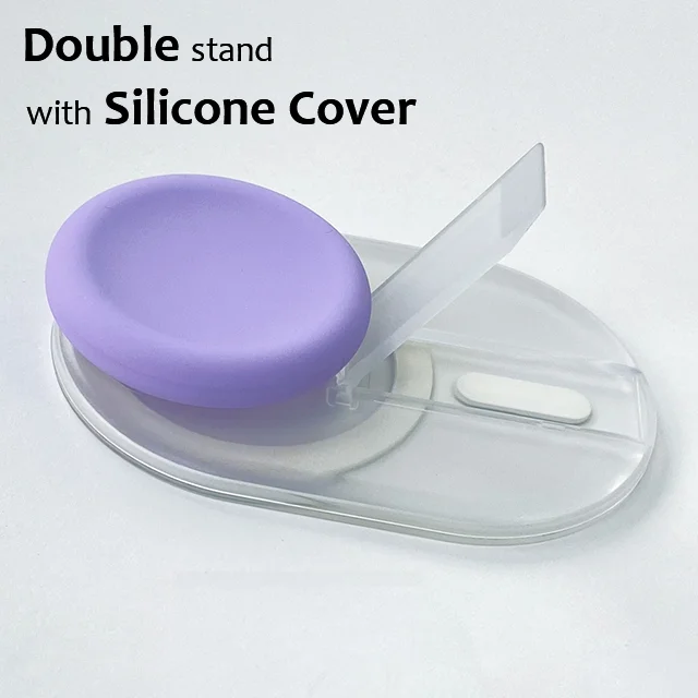 Colorful Magnetic Pop-Up Phone Grip & Kickstand with Silicone Cover