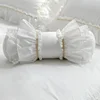 Beige Cute Lace cushion decorative bedding pillow European candy cushion princess big ruffle desgin lumbar pillow sofa pillows 1