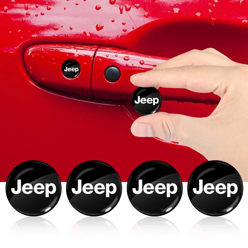 Car Sticker Lock Keyhole Stickers Decoration Protection For Jeep Wrangler Grand Cherokee Compass Renegade Liberty Patriot