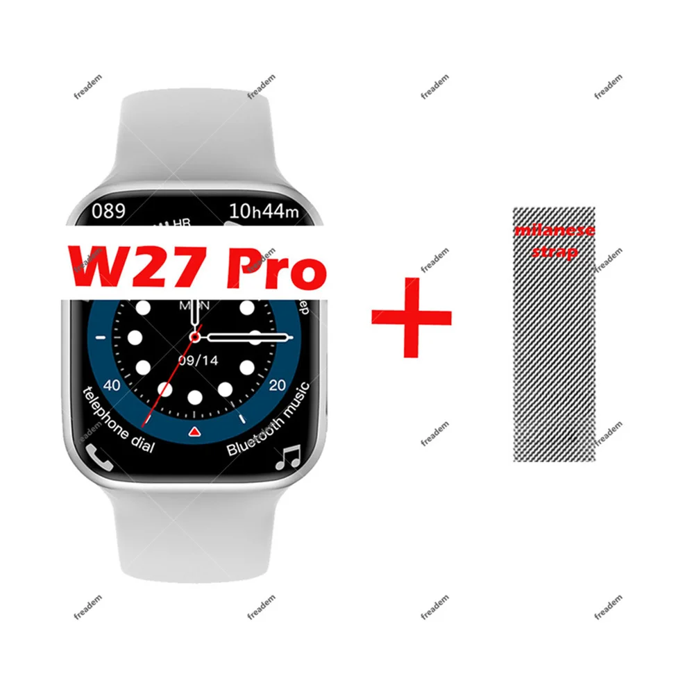 New IWO W27 PRO Smart Watch Men NFC Siri BT Call Wireless Charging Sleep Monitor Message Women Smartwatch Pk W37 PRO DT100 PRO+ 