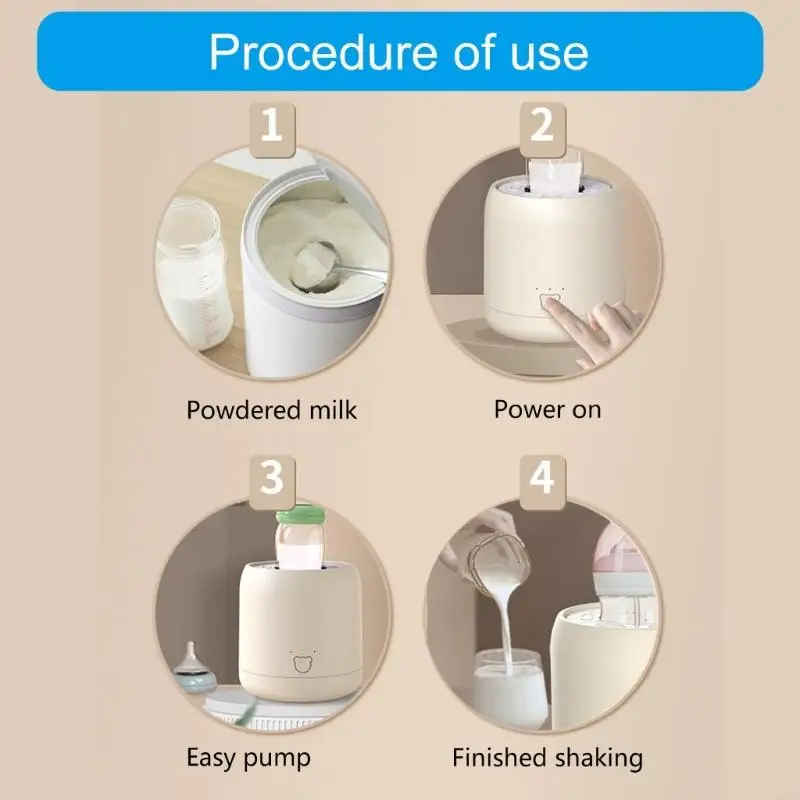 Hands Frees Baby Milk with Quiet Designing Safe ABS Electric Milk Bottle Simple Operate for Baby 425F