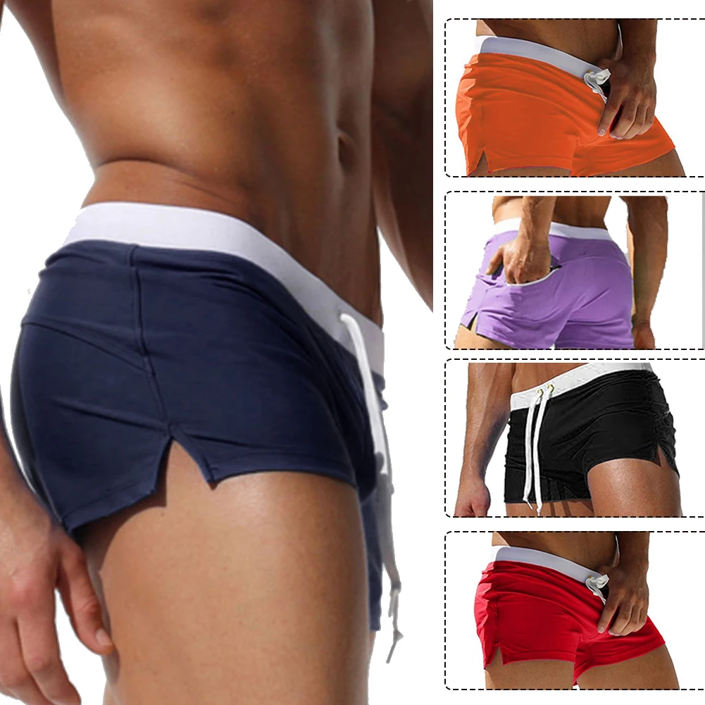 Men Fashionable Beach Shorts Polyester Multi-color Sports Casual Three Piece