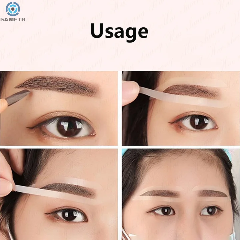 Disposable Eyebrow Design Stencil 50Pc Eyebrow Tint Airbrush Auxiliary Sticker For Brows Shaping With Single Eyebrowstype Option makeup tools,eyebrow stencil tool,eye makeup tools