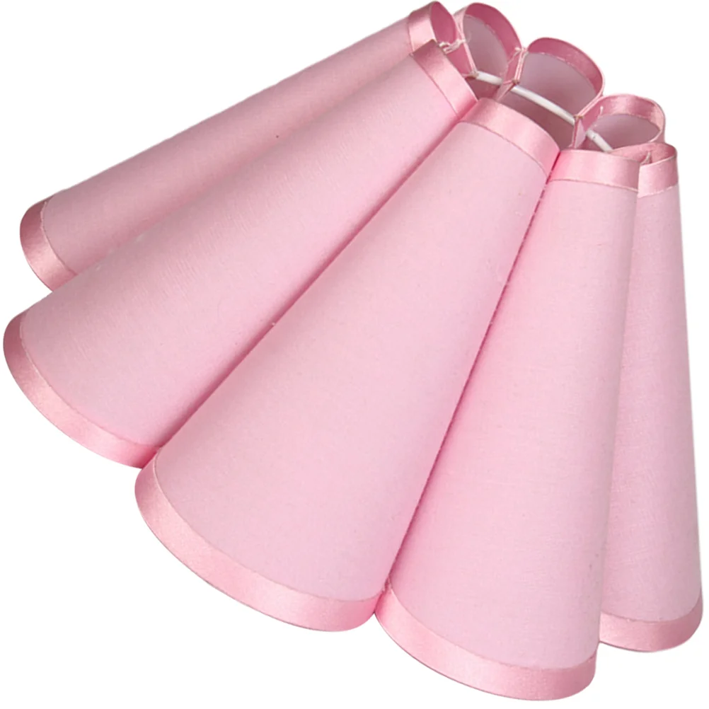 

Decor Pink Lampshades for Table Light Fixture Accessory Petal Shape Ceiling Fabric