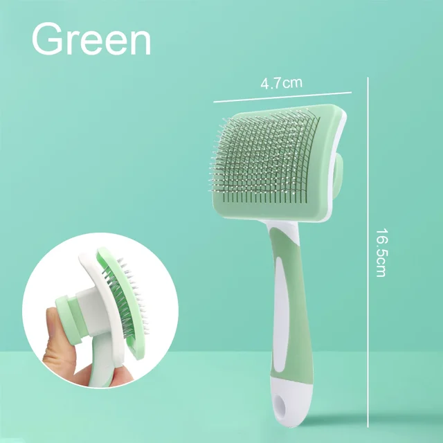Pet Hair Shedding Comb Dog Cat Brush Grooming Long Hair Indoor Cats Brush Hair Remover Cleaning Beauty Slicker Pet Supplies 3