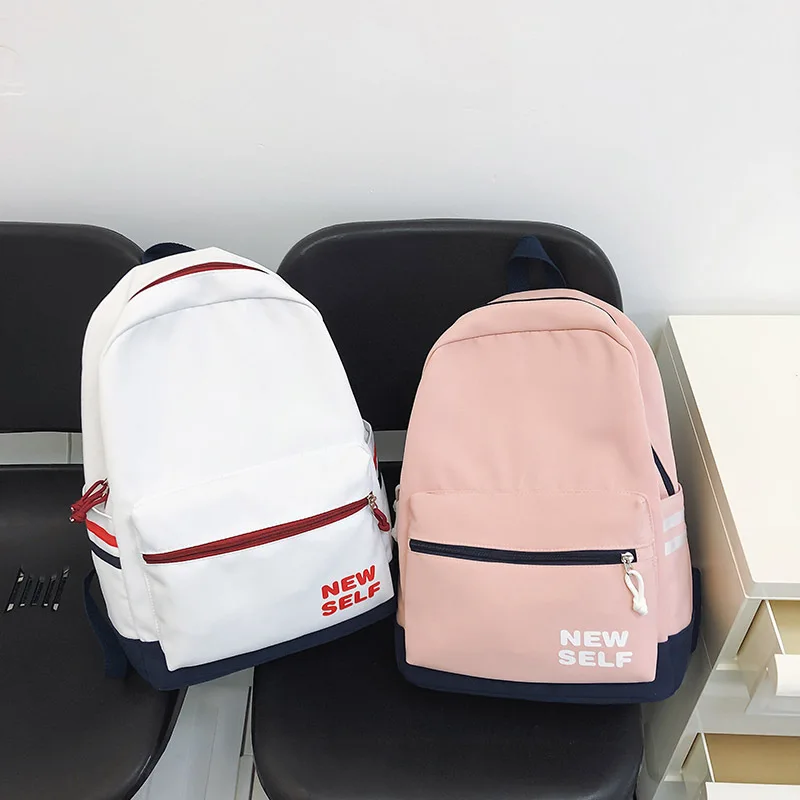 

Female Teenager High Capacity Book Bag Girl Travel Laptop Student Backpack Ladies Nylon College Fashion Women Leisure School Bag