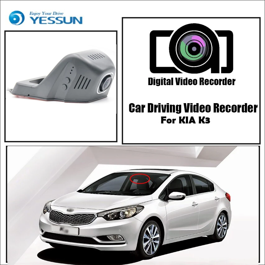 

YESSUN for Hyundai ix2 Car Wifi DVR Mini Camera Driving Video Recorder Novatek 96658 Registrator Dash Cam Night Vision