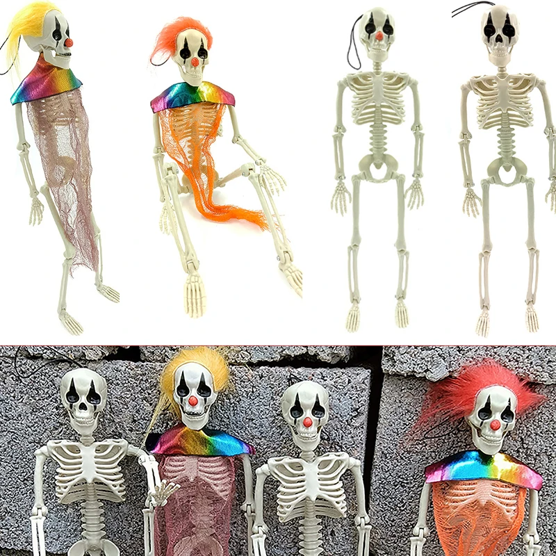 

1pc Halloween Hanging Skeleton Skull Bones Party Decoration For Home Bar Haunted Hanging House Horror Props