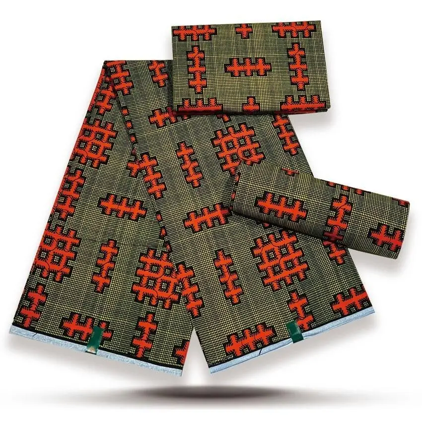 2025 High Quality Wax 6yards New Hot Sale African Wax Print Fabric 100% Cotton Nigerian Ankara Tissu Block Print Batik 2
