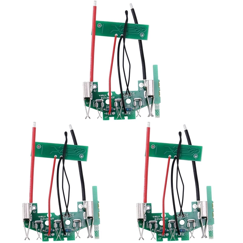 

3X BAT610 18В Защитная печатная плата для зарядки литий-ионной батареи для литий-ионной батареи Boschs 18В