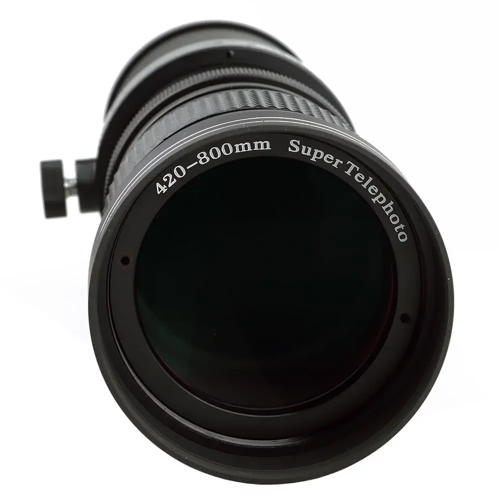 Manual Focus Telephoto Zoom Lens 420-800mm F8.3-16 with 2X Converter 67mm UV fil