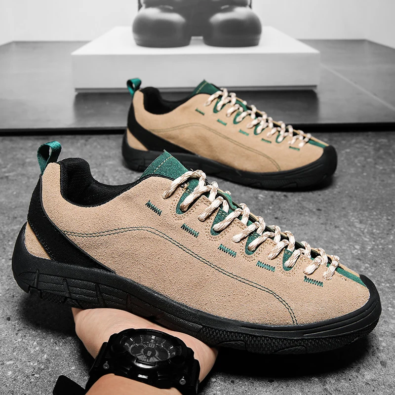 New Genuine Leather Men Casual Shoes High Quality Non-slip Sole Comfortable Men's Sneakers Moccasins Large Size Flat Men's Shoes