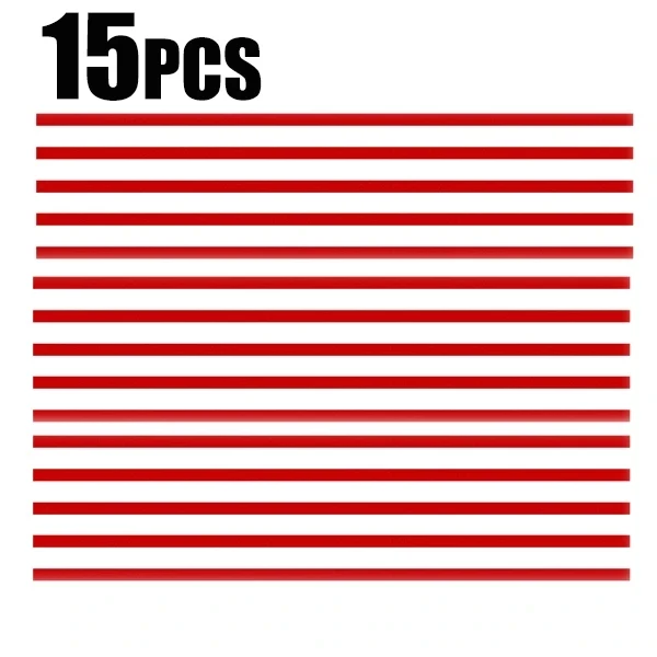 Reflective Red Car Stickers and Grille Mouldings for Front Hood Decoration