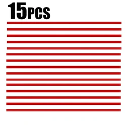 Reflective Red Car Stickers and Grille Mouldings for Front Hood Decoration (15pcs)