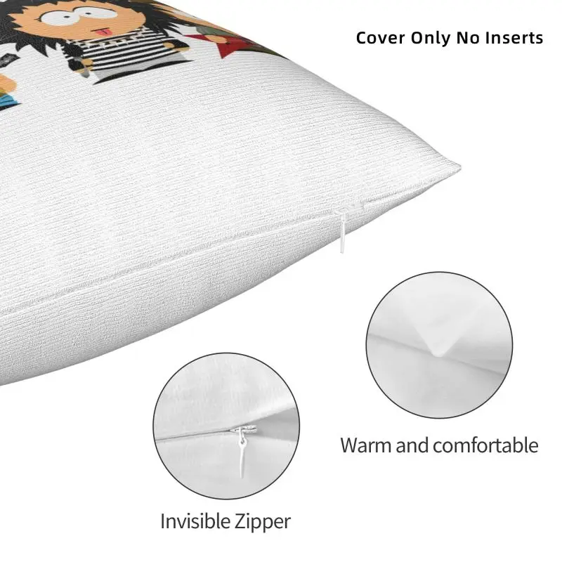 Custom Cartoon Tokio Hotel Rock Band Modern Throw Pillow Covers Cushion Cover 3