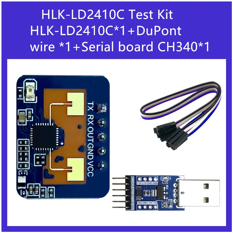 Hilink Hot 24G Human Presence Radar Module Kit LD2410 High Sensitive Respiration and Heartbeat Monitoring Induction Smart Sensor 6